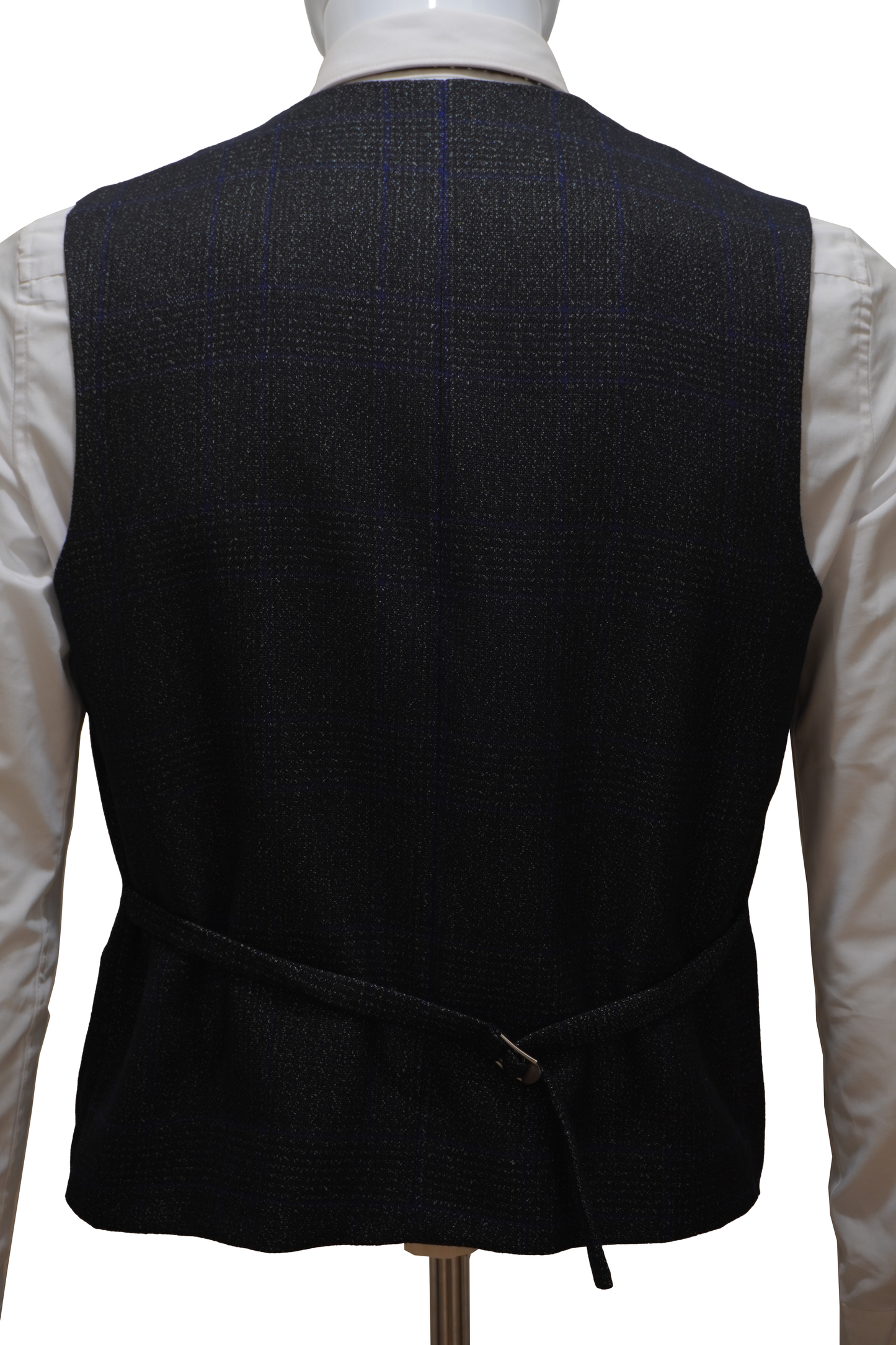 Mens 3 Piece Black Tweed Suit