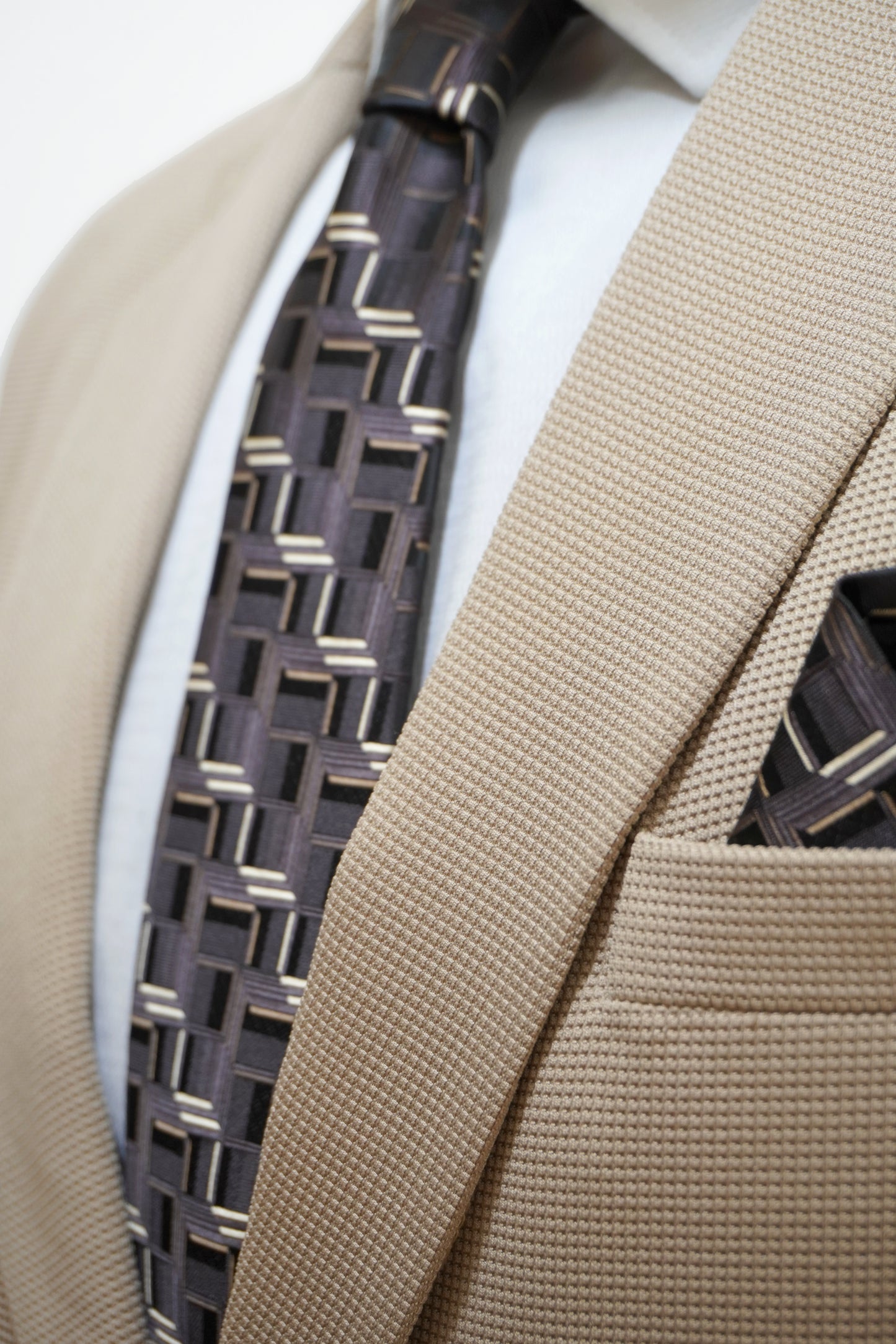 Ashton Men's 2 Piece Beige Suit