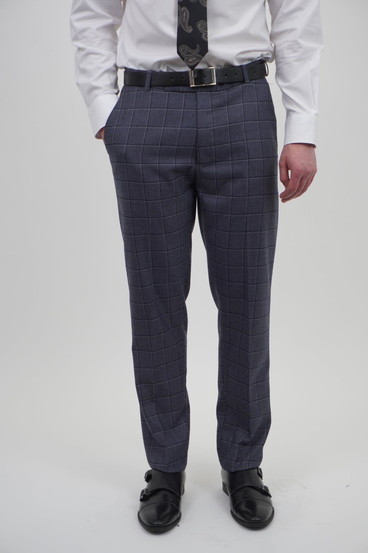 Preston Men's Grey 3 Piece Tweed Suit