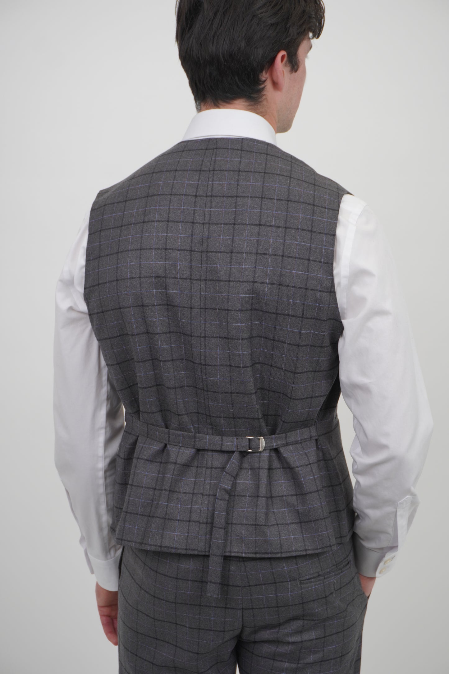 Preston Men's Grey 3 Piece Tweed Suit