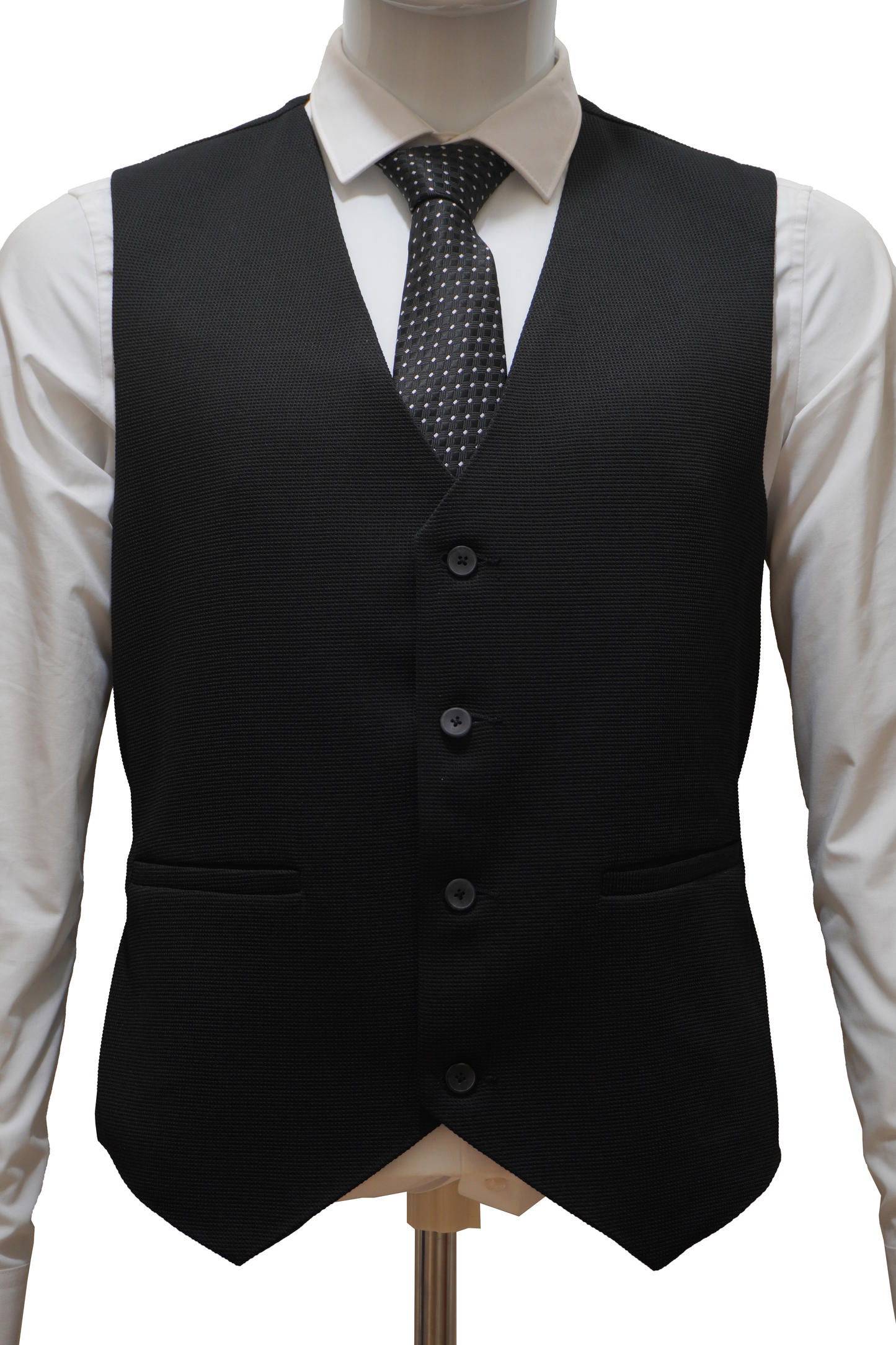 Mens 3 Piece Black Suit