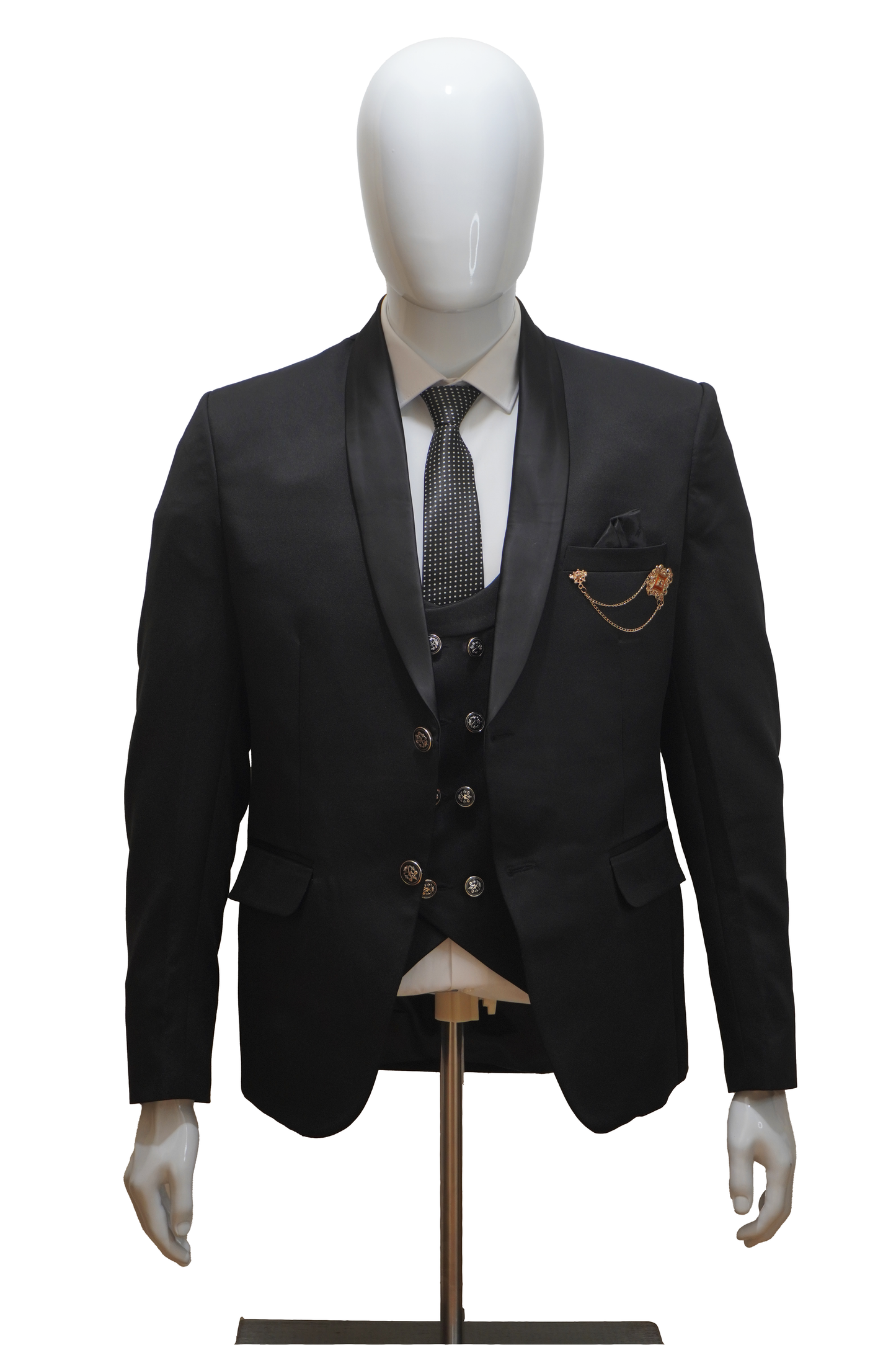 Mens 3 Piece Black Tuxedo