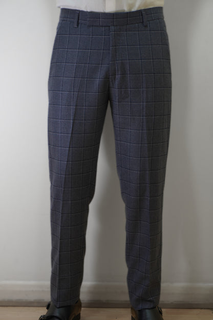 Preston Men's Grey 3 Piece Tweed Suit