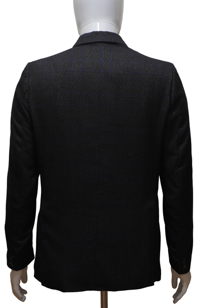 Mens 3 Piece Black Tweed Suit
