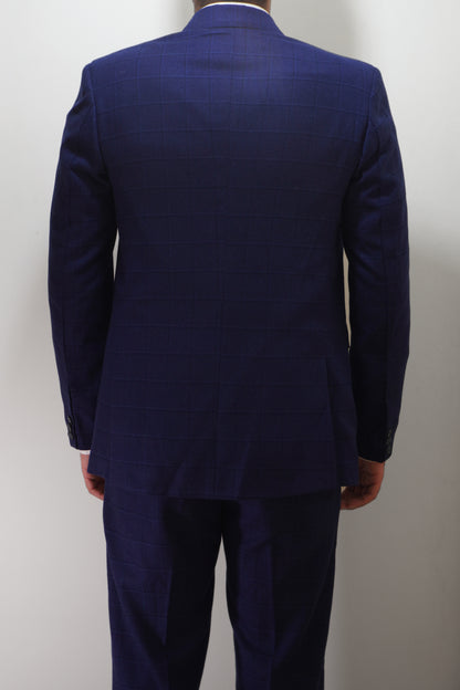 Preston Men's Blue 3 Piece Tweed Suit