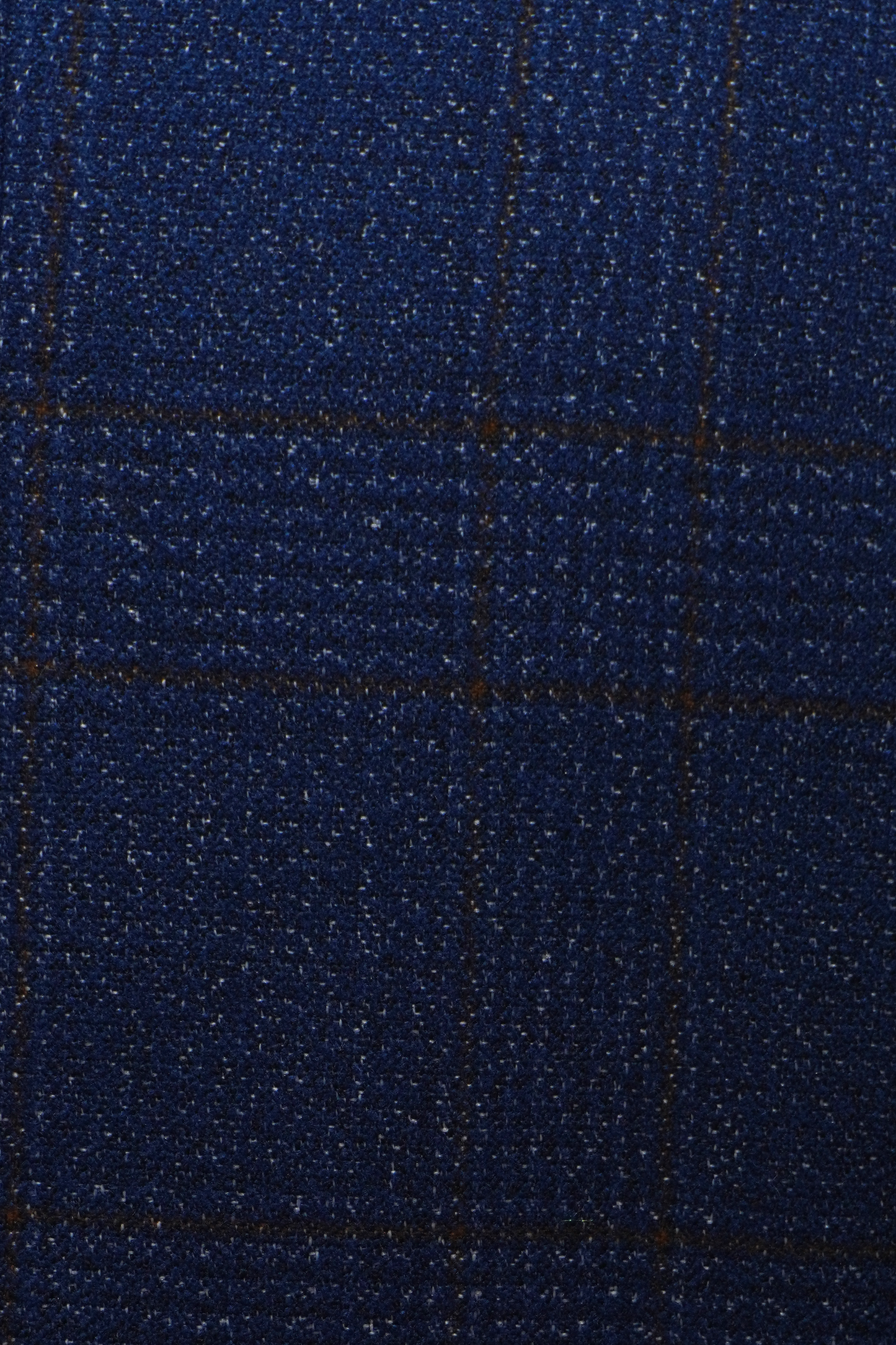 Mens 3 Piece Blue Tweed Suit