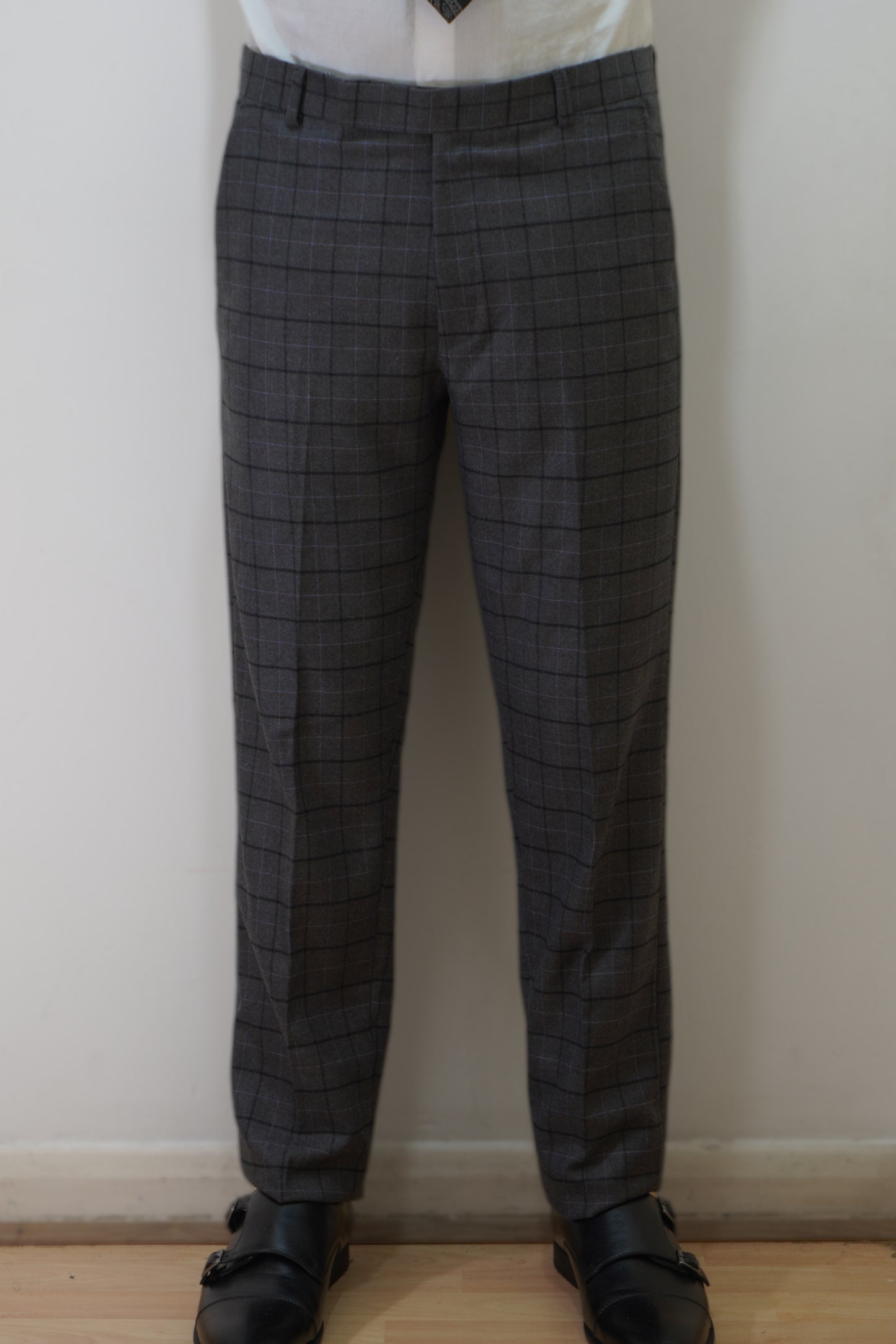 Preston Men's Grey 3 Piece Tweed Suit