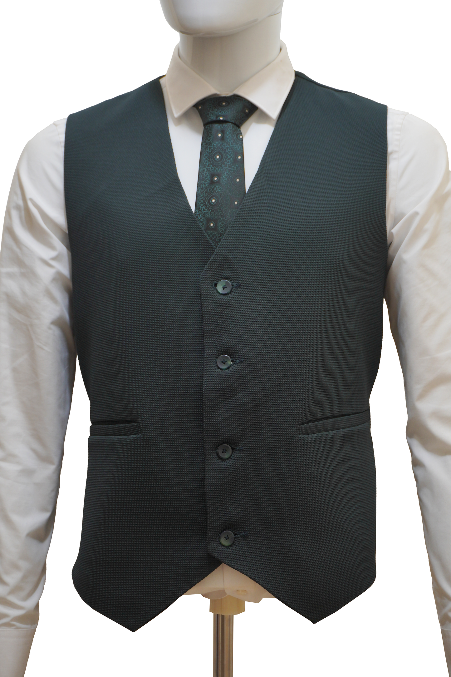 Mens 3 Piece Green Suit