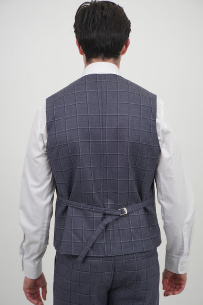 Preston Men's Grey 3 Piece Tweed Suit