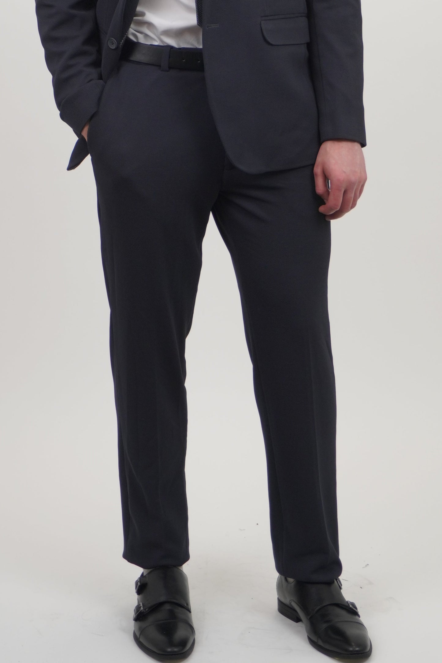 Ashton Men's 3 Piece Dark Grey Suit